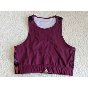 Adidas Sports Bra Size Medium M Purple High Neck
